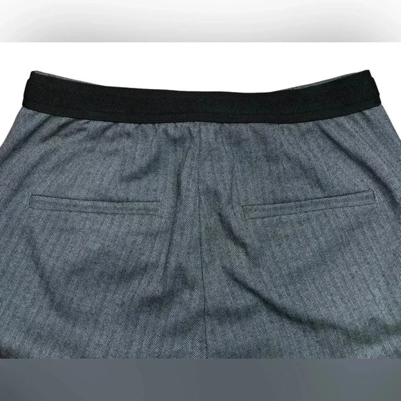 ZARA, Pinstripe Straight-Leg Classic Trousers, Small, Grey - Picture 10 of 11